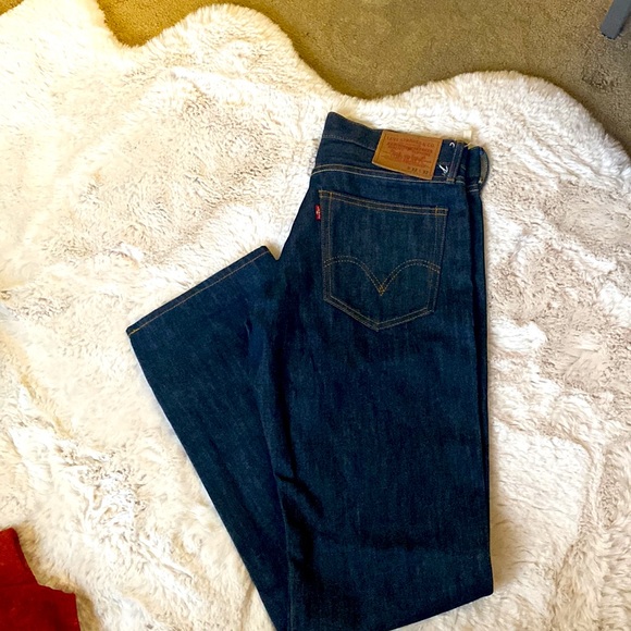 Levi’s Hard Denim Blue Jeans 32x32 New Mens Jeans Never Worn - Picture 2 of 3